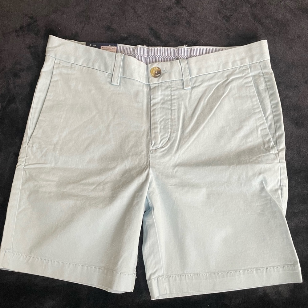 Light Blue Nick Graham Modern Fit Shorts
